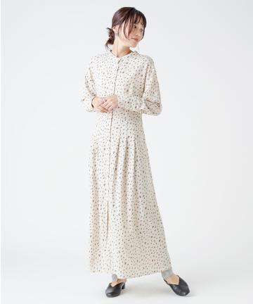 【Omekashi】落書きプリントロングシャツワンピース