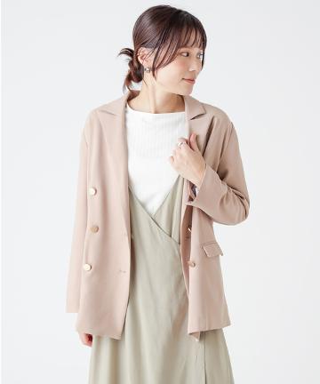 【Omekashi】金ボタンテーラードジャケット