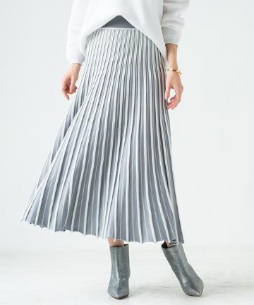 ニットプリーツスカート