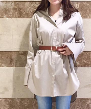 コンパクトサテンシャツ