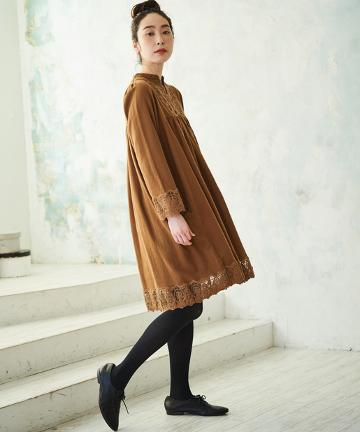 チュール刺繍ワンピース