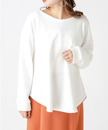 後ろあきデザインスウェット