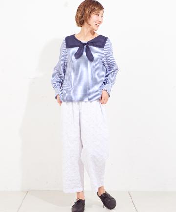 小花刺繍パンツ