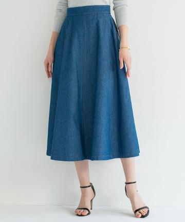 デニムフレアスカート