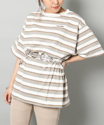 USコットンボーダーTEE