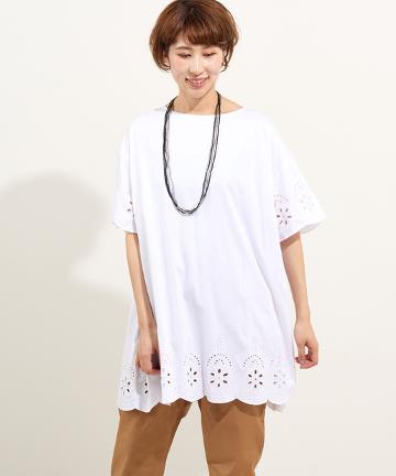 スカラップ刺繍チュニック
