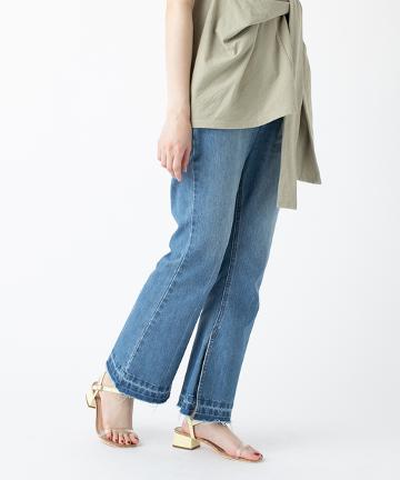 デニムフレアパンツ