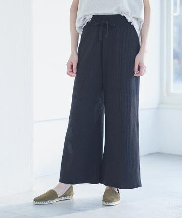 針抜きニットパンツ