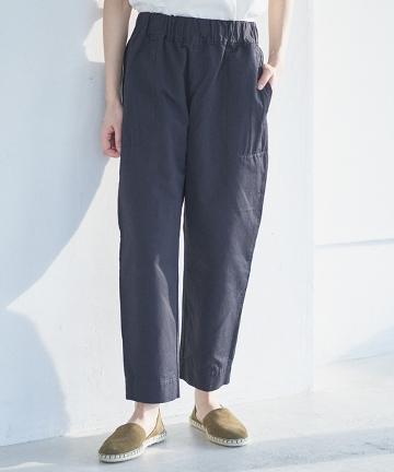 リネンカルゼバイオワッシャーテーパードパンツ
