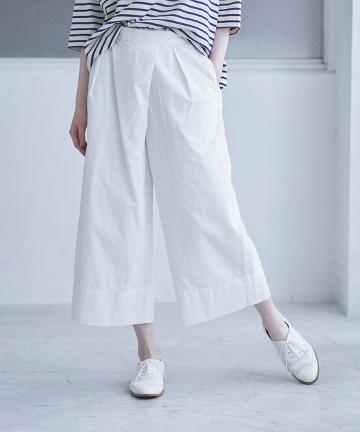 綿麻タックパンツ