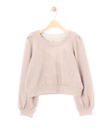 シャイニー裏毛プルオーバー