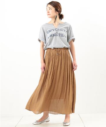 ワッシャーマキシスカート