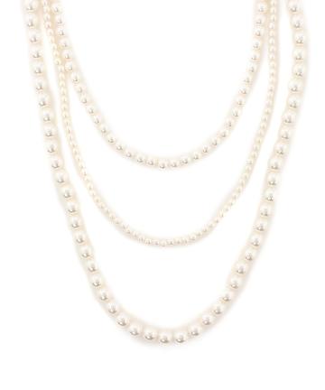 3連パールネックレス