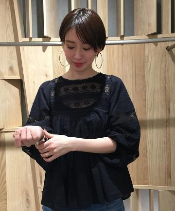 neQuittezpasレースブラウス