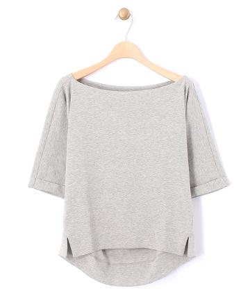 【Omekashi】ボートワイド袖T