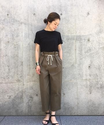 ウエストフリンジタックパンツ