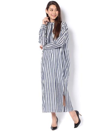 neQuittezpasシルクストライプシャツOP