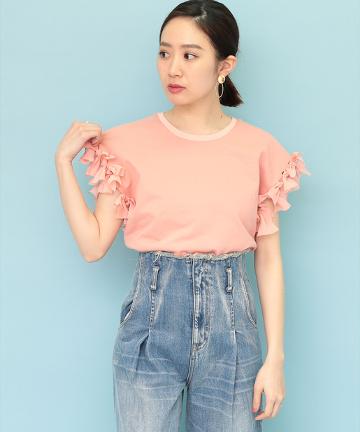 袖リボンスウェット