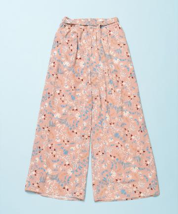 花柄ワイドパンツ