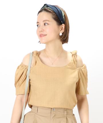 肩結びブラウス