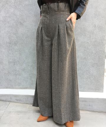 ハイウエストワイドパンツ
