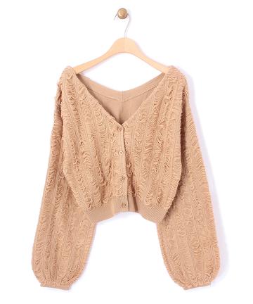 【Omekashi】ハシゴループカーデ