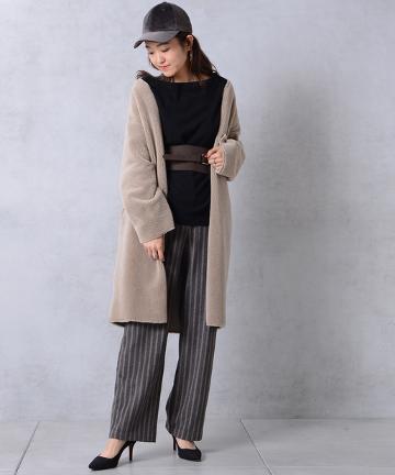 ボアムートンリバーシブルコート