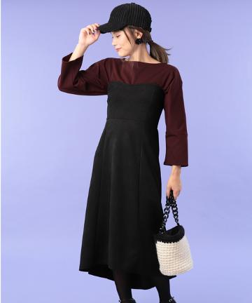 【Omekashi】フェイクスエードベアOP