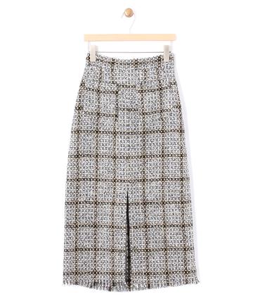 ツイードロングタイトスカート