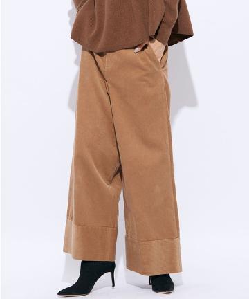 コーデュロイワイドパンツ
