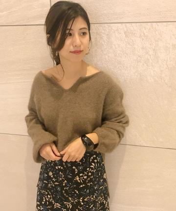 ラクーンキーネックチュニック