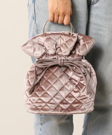 キルティングベロア巾着Bag