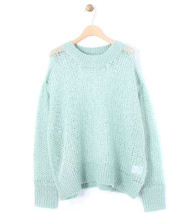 モヘアライクビックニットプルオーバー