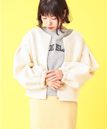 シンプルボリュームブルゾン