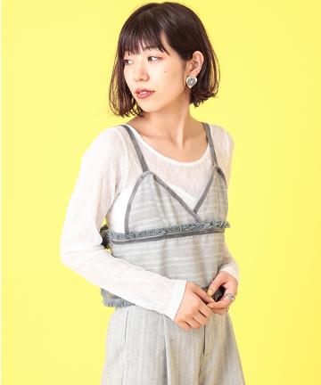 ヘリンボンキャミ