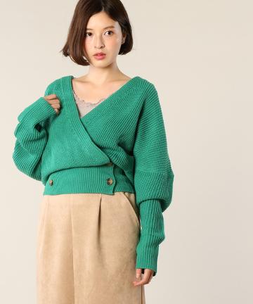 カシュクールカーディガン