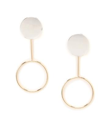 【Omekashi】ダブルサークルピアス