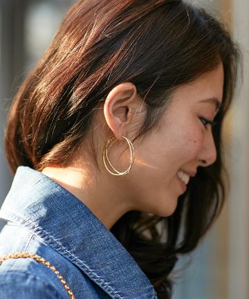 クロスツインピアス