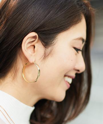 シンプルフープピアス