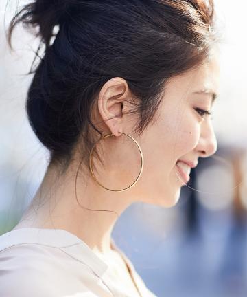 (大)シンプルフープピアス