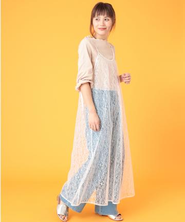 【Omekashi】レースキャミワンピース