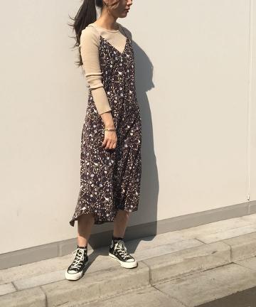 バッククロスプリントキャミOP