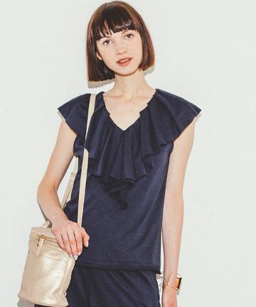 【Omekashi】ラッフルTシャツ