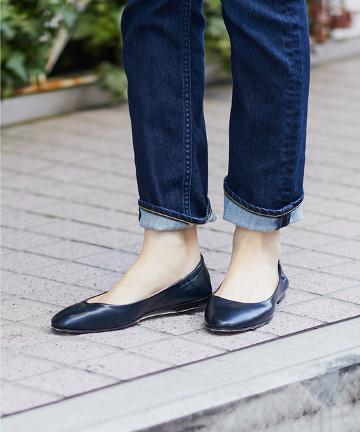 RUE DELA POMPE フラットパンプス