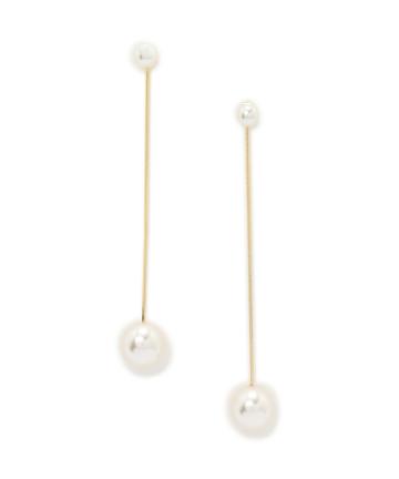 【Omekashi】スネークチェーンパールピアス