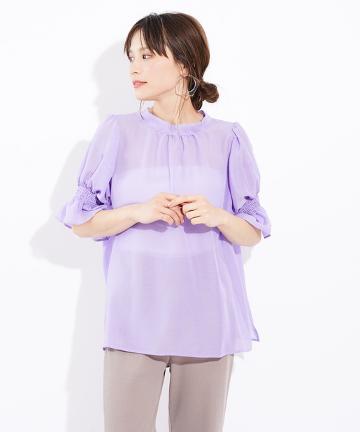 【Omekashi】シアーリボンブラウス
