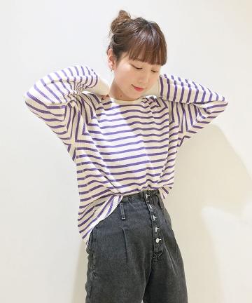 ワッフルボーダーロンT