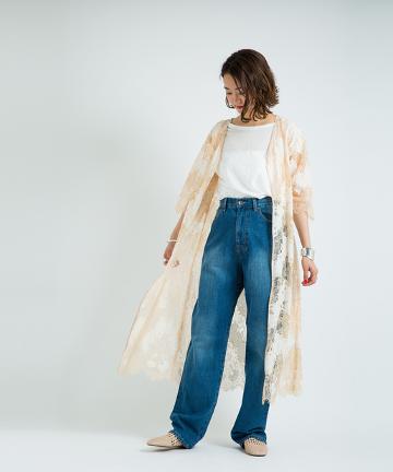 カットレースガウン