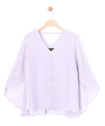 【Omekashi】ポンチョブラウス