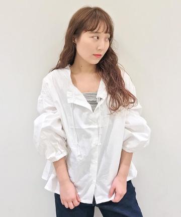 衿ひも前あきチュニック